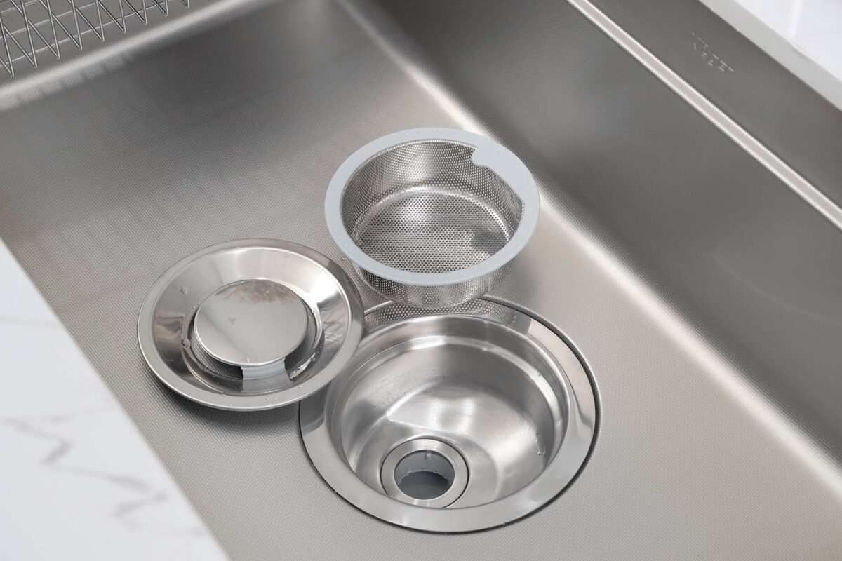 Chậu rửa bát inox KLUGER KU7844FS Plus dòng MOD 1 hố - Ảnh 4