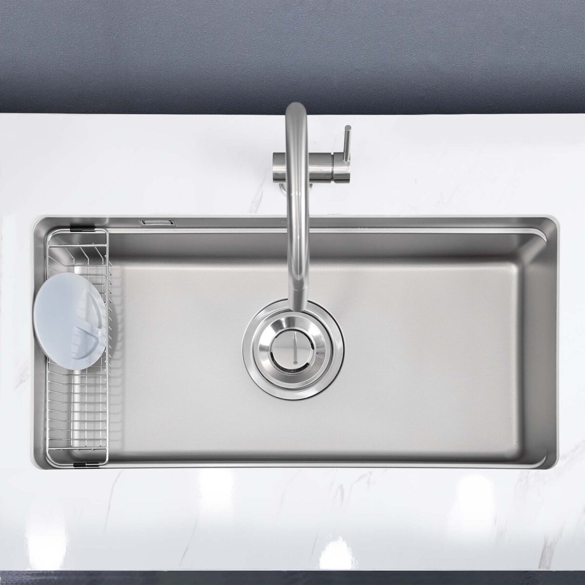 Chậu rửa bát inox KLUGER KU7844FS Plus dòng MOD 1 hố - Ảnh 3