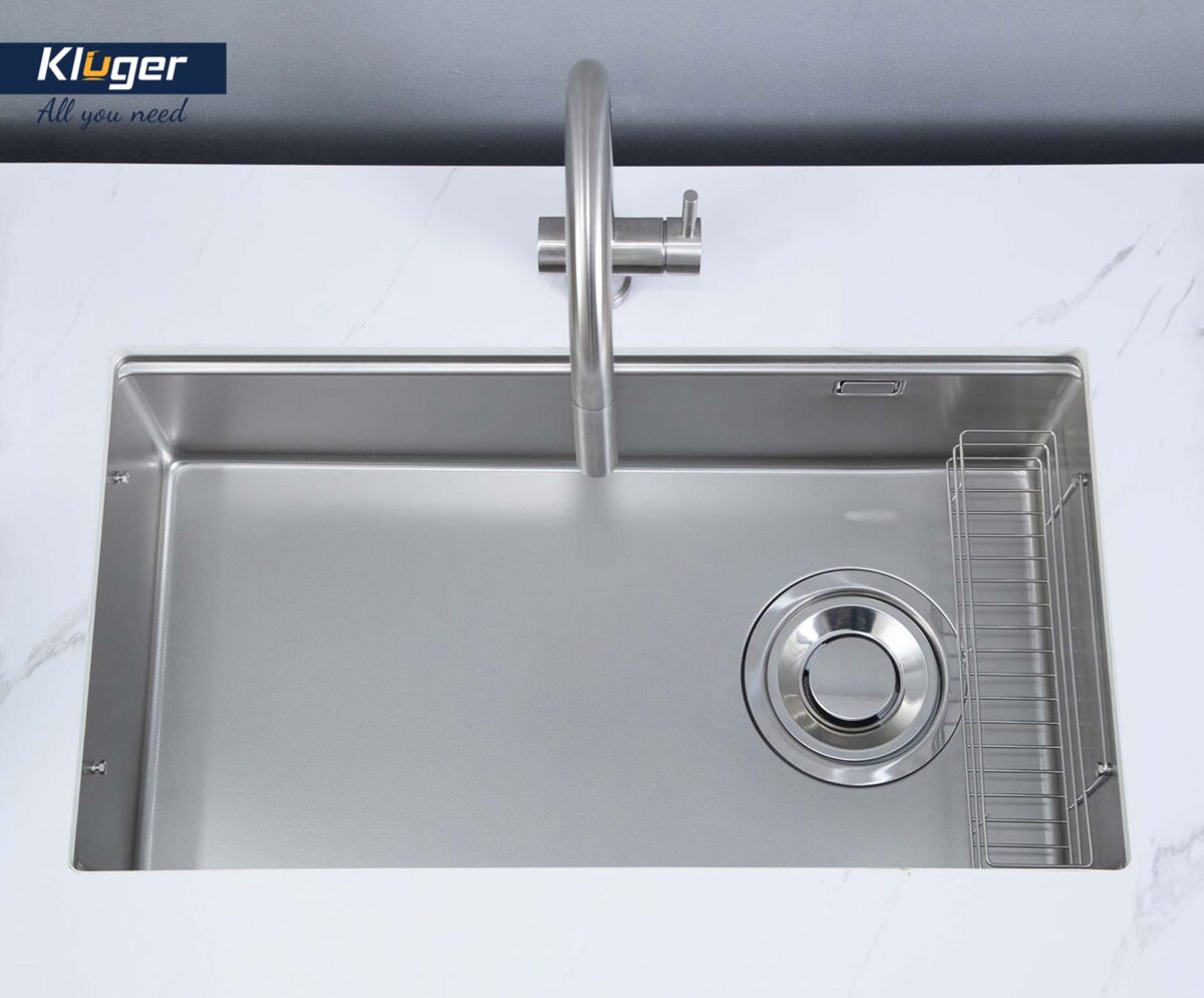 Chậu rửa bát inox KLUGER KY7545FS Basic dòng TOYA 1 hố - Ảnh 9
