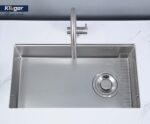 Chậu rửa bát inox KLUGER KY7545FS Basic dòng TOYA 1 hố - Ảnh 9
