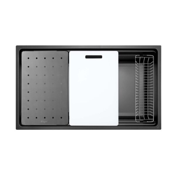 Chậu rửa bát inox KLUGER KG7644FB Plus dòng K600 1 hố