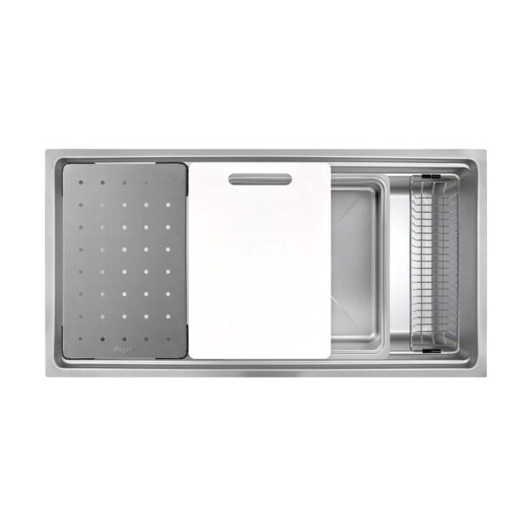 Chậu rửa bát inox KLUGER KG8644FS Plus dòng K600 1 hố