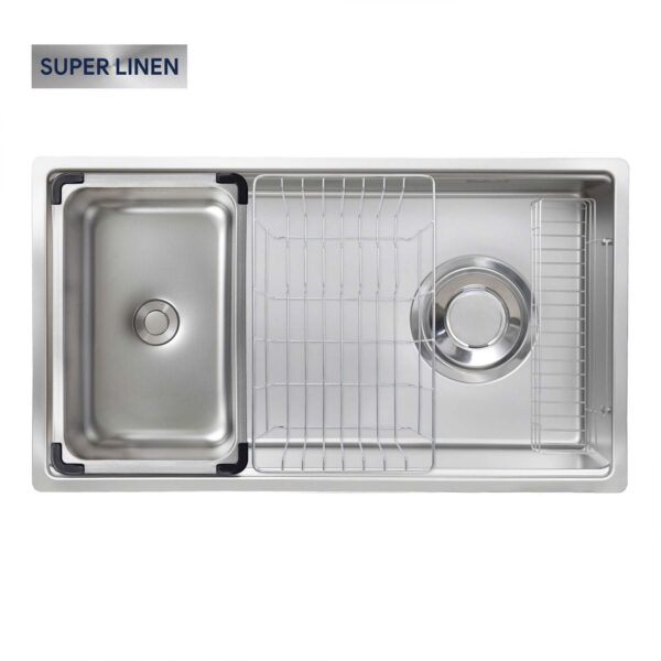 Chậu rửa bát inox KLUGER KY8045SL Plus dòng TOYA 1 hố