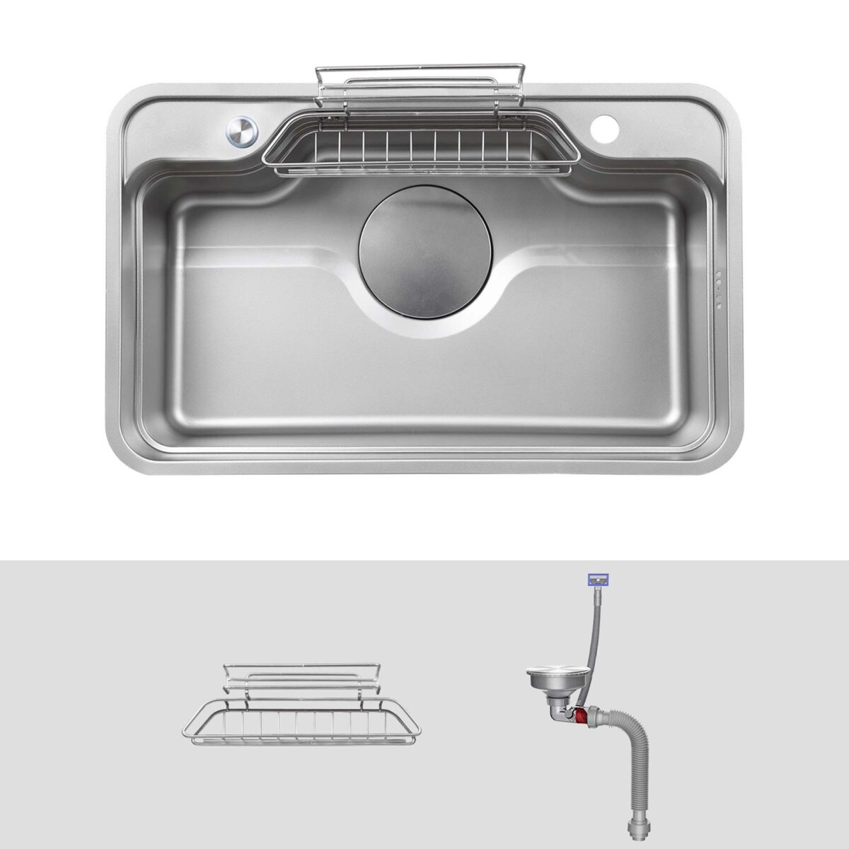 Chậu rửa bát inox KLUGER KF7848FS Basic dòng TAKA 1 hố - Ảnh 3
