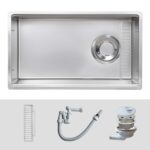 Chậu rửa bát inox KLUGER KY7545FS Basic dòng TOYA 1 hố - Ảnh 2