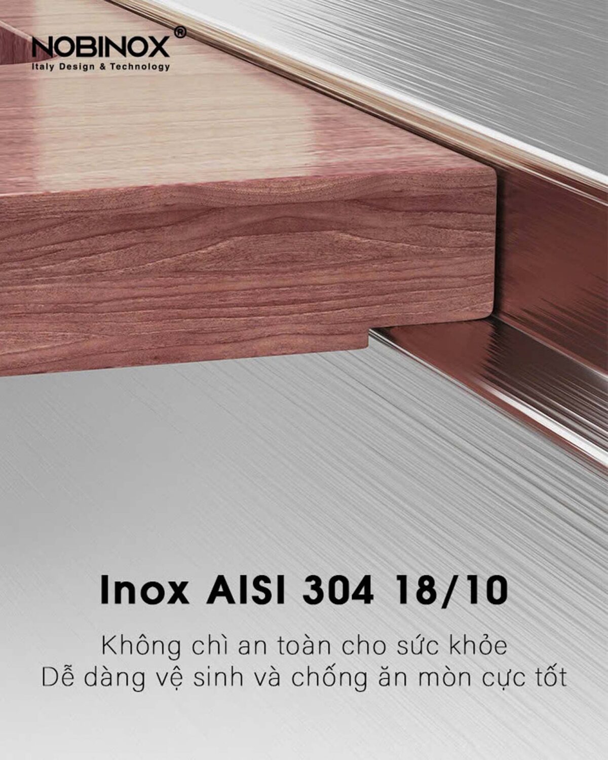 Chậu rửa bát inox NOBINOX LIKEN NL700 2 hố - Ảnh 7