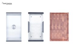 Phu kien Chau rua bat inox NOBINOX ARTINOX TITANIUM NA875U 00008PI704025