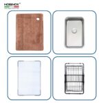 Chậu rửa bát inox NOBINOX LIRA NJ562D 1 hố - Ảnh 3
