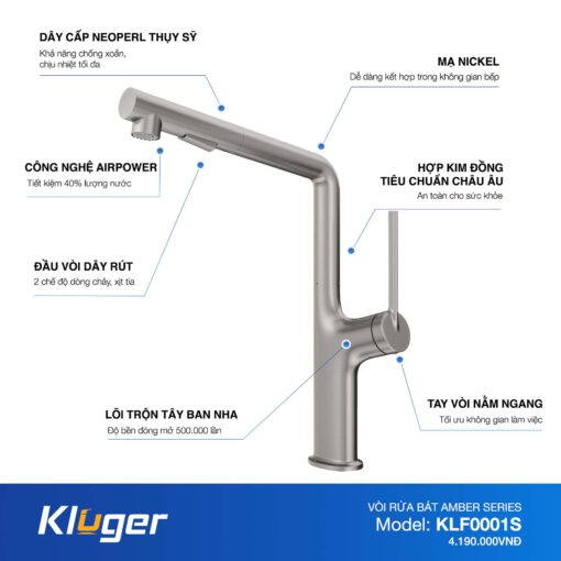 Voi bep Kluger KLF0001S