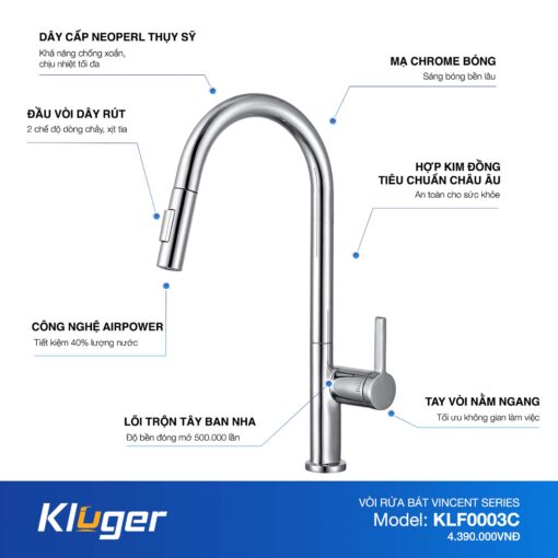 Voi bep Kluger KLF0003C