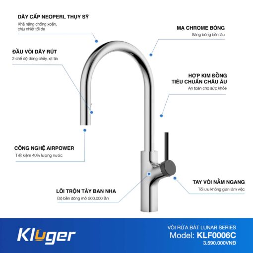 Voi bep Kluger KLF0006C