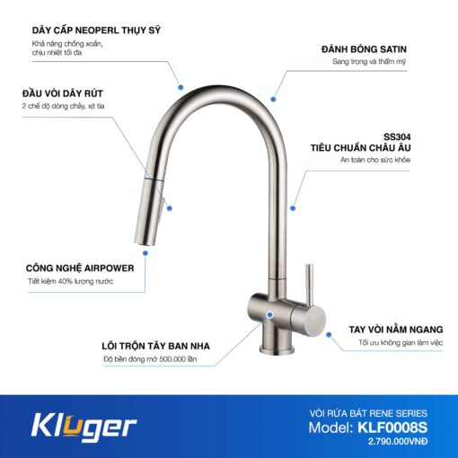Voi bep Kluger KLF0008S