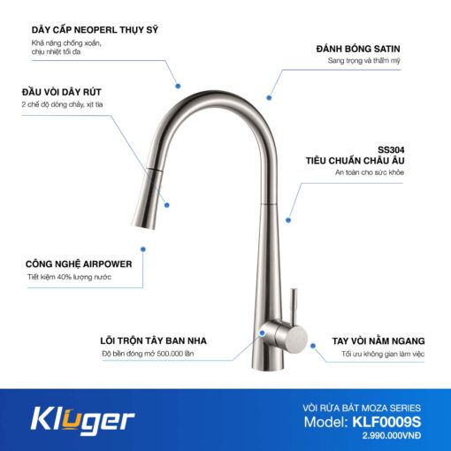 Voi bep Kluger KLF0009S