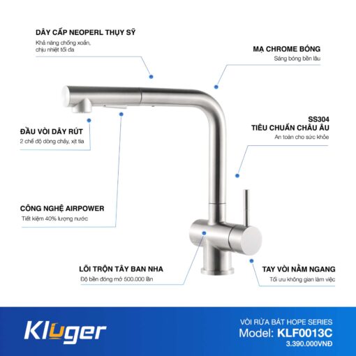 Voi bep Kluger KLF0013C
