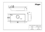Chậu rửa bát inox KLUGER KU8844FS Plus dòng MOD 1 hố - Ảnh 3