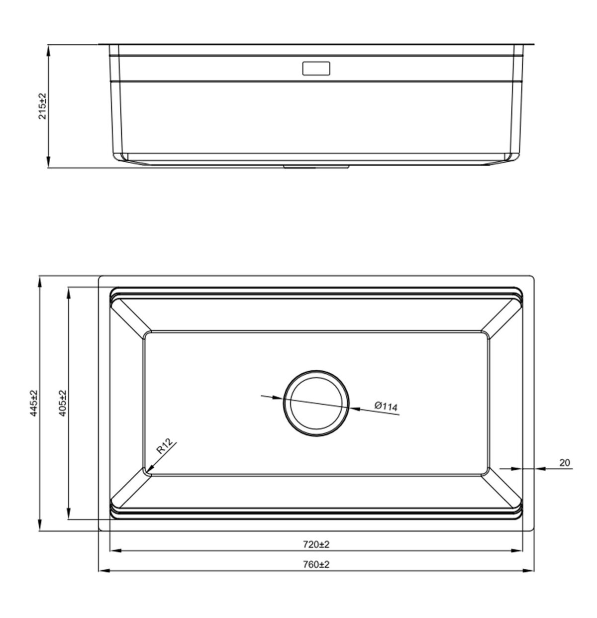 Chậu rửa bát inox NOBINOX LIRA NJ562D 1 hố - Ảnh 2