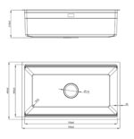 Chậu rửa bát inox NOBINOX LIRA NJ562D 1 hố - Ảnh 2