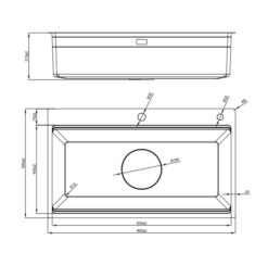 ban ve kich thuoc Chau rua bat inox NOBINOX LIRA NJ564D