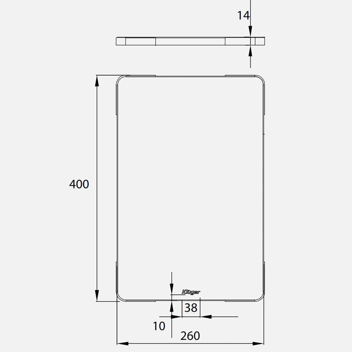 Thớt KLUGER KCB-121FB inox - Ảnh 3