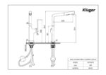 Vòi rửa bát KLUGER KLF0001B rút dây - Ảnh 4