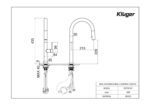 Vòi rửa bát KLUGER KLF0010C rút dây - Ảnh 4