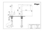 Vòi rửa bát KLUGER KLF0013C rút dây - Ảnh 4