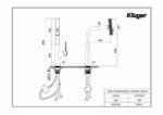 Vòi rửa bát KLUGER KLF0018B rút dây - Ảnh 4