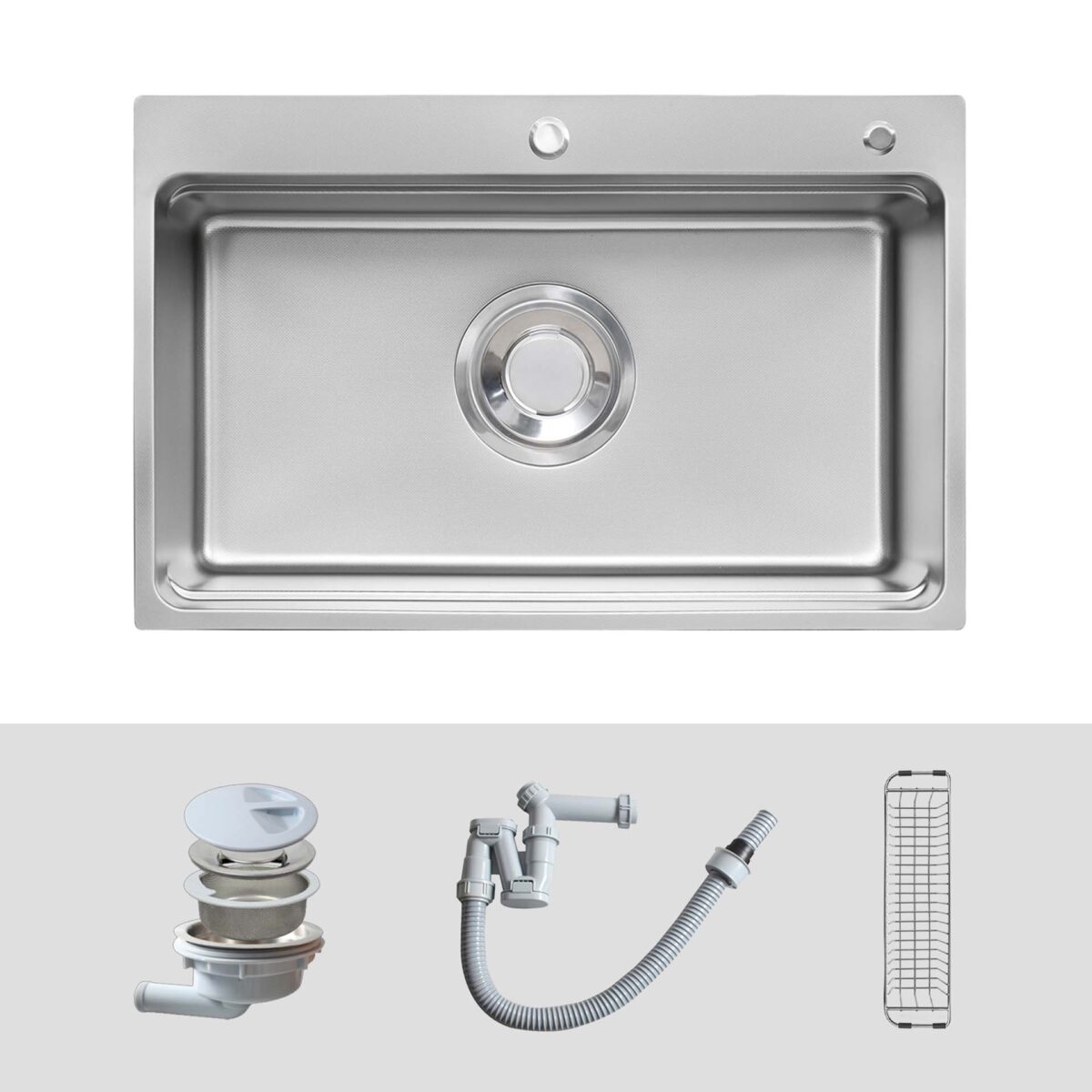 Chậu rửa bát inox KLUGER KF7850FS Basic dòng MOD 1 hố - Ảnh 2