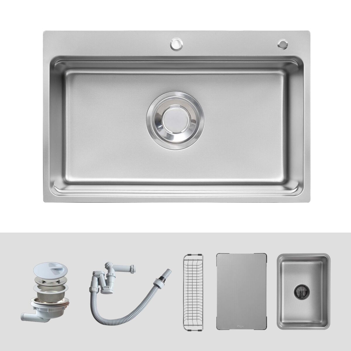 Chậu rửa bát inox KLUGER KF7850FS Plus dòng MOD 1 hố - Ảnh 2