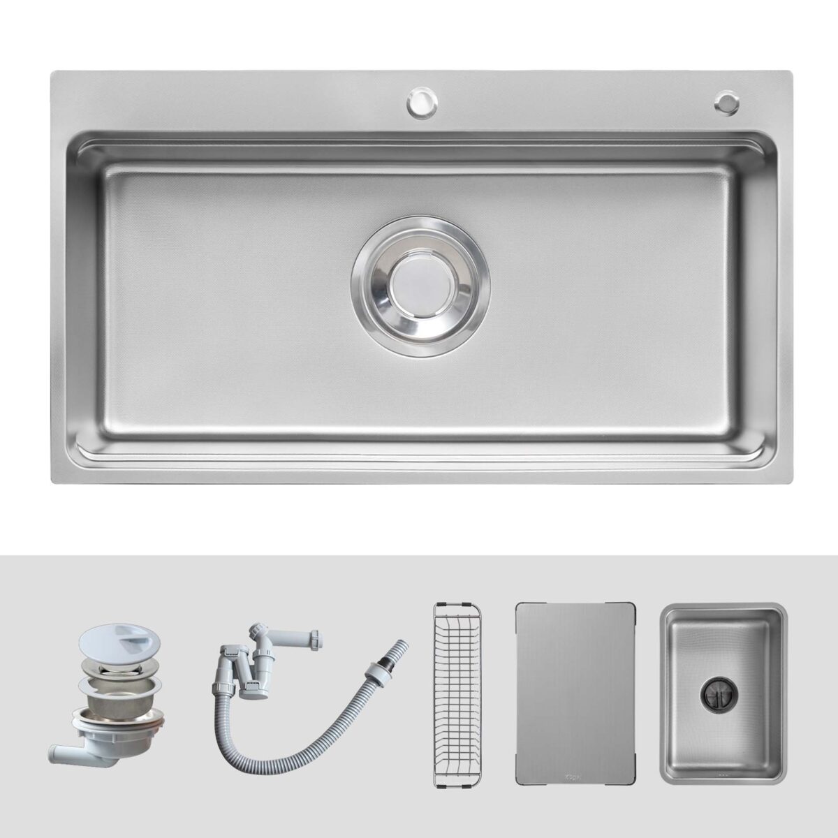 Chậu rửa bát inox KLUGER KF8850FS Plus dòng MOD 1 hố - Ảnh 2
