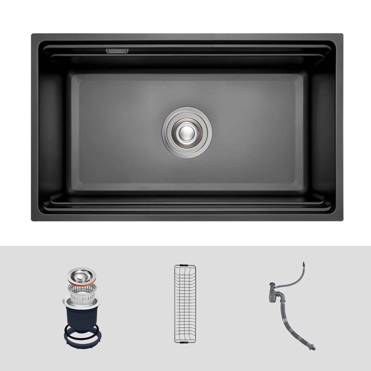 Chậu rửa bát inox KLUGER KG7644FB Basic dòng K600 1 hố - Ảnh 2