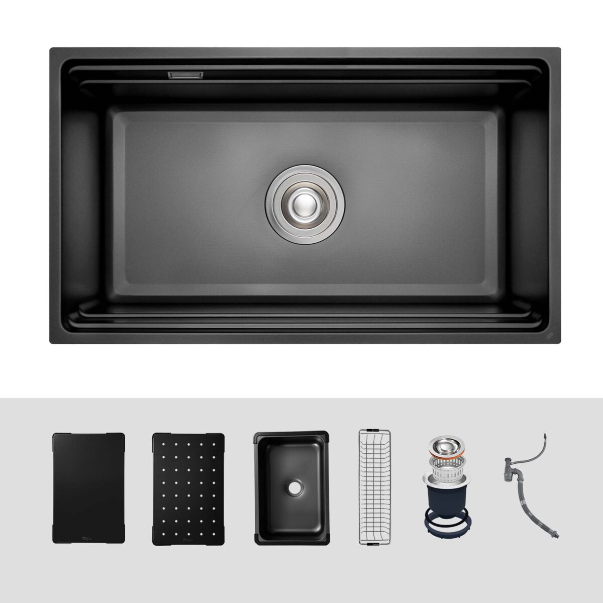 Chậu rửa bát inox KLUGER KG7644FB Plus dòng K600 1 hố - Ảnh 2