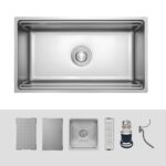 Chậu rửa bát inox KLUGER KG7644FS Plus dòng K600 1 hố - Ảnh 2