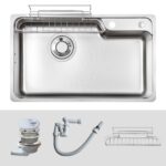 Chậu rửa bát inox KLUGER KH8048FS Basic dòng HARU 1 hố - Ảnh 2