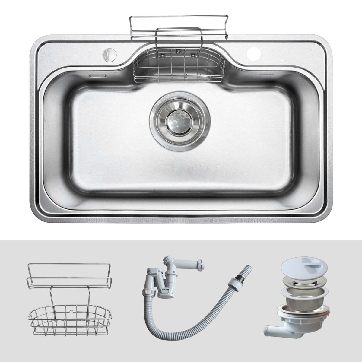Chậu rửa bát inox KLUGER KT8050FS Basic dòng TAKI 1 hố - Ảnh 2