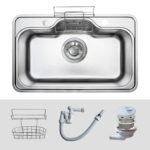 Chậu rửa bát inox KLUGER KT8050FS Basic dòng TAKI 1 hố - Ảnh 2