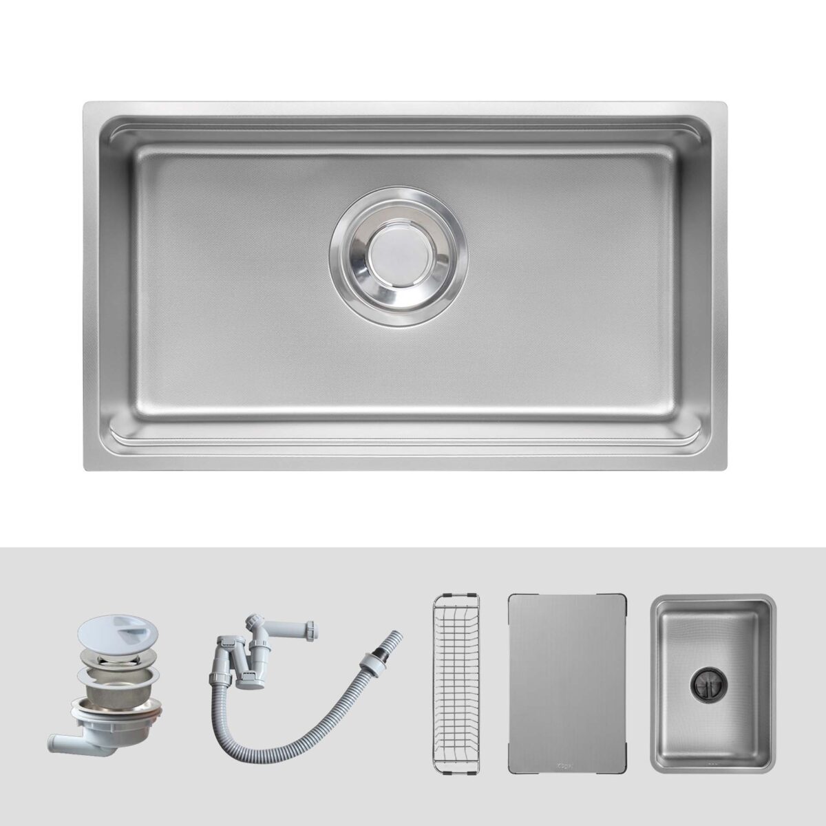 Chậu rửa bát inox KLUGER KU7844FS Plus dòng MOD 1 hố - Ảnh 2