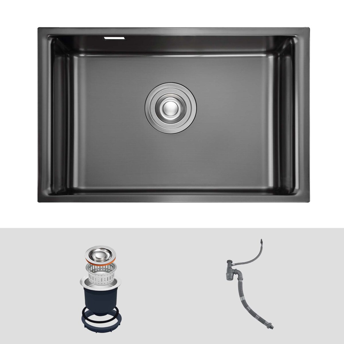 Chậu rửa bát inox KLUGER KU8121B dòng K200 1 hố - Ảnh 2