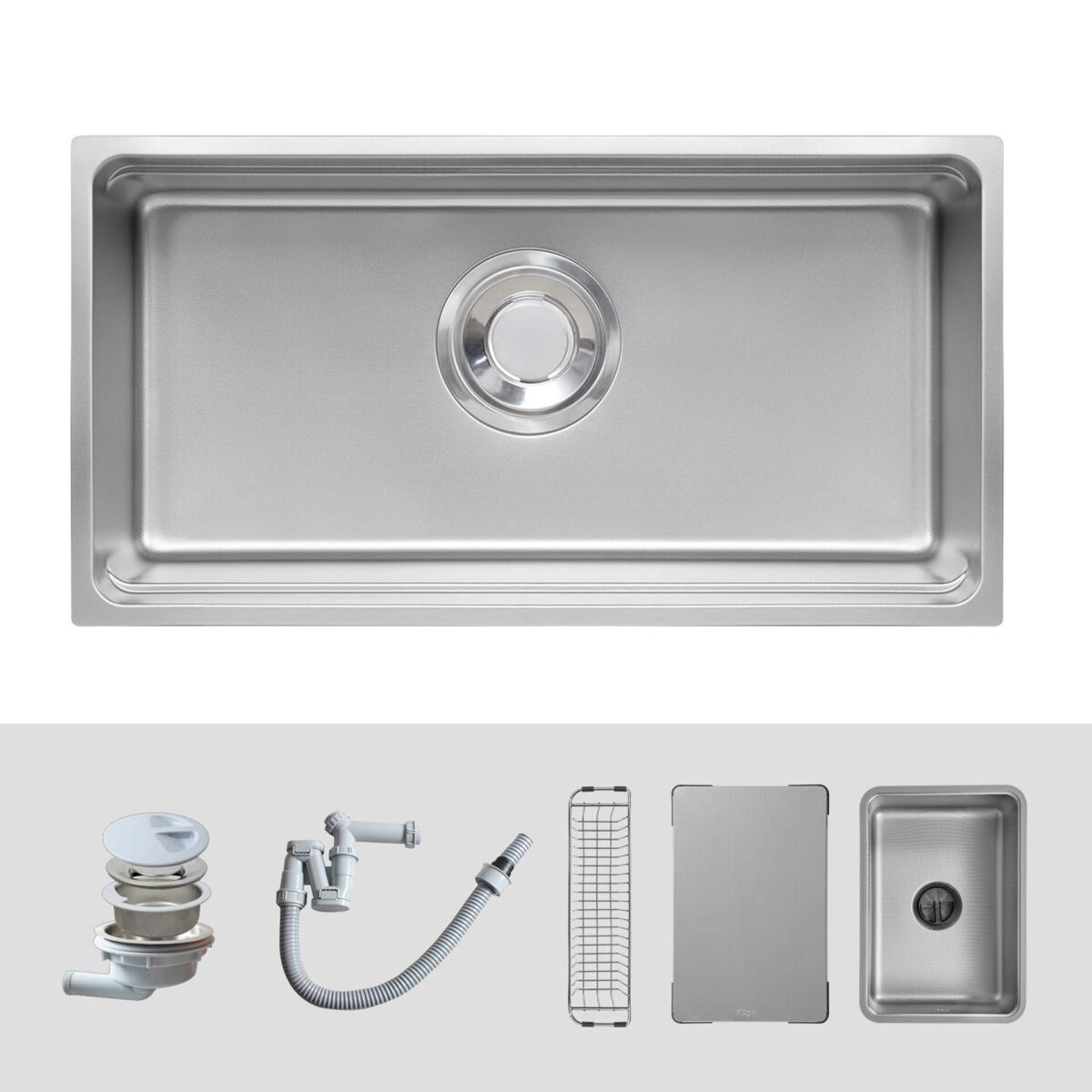 Chậu rửa bát inox KLUGER KU8844FS Plus dòng MOD 1 hố - Ảnh 2