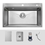 Chậu rửa bát inox KLUGER KW8181FS Plus dòng K800 1 hố - Ảnh 2