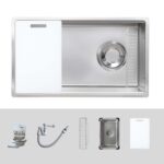 Chậu rửa bát inox KLUGER KY7545SL Plus dòng TOYA 1 hố - Ảnh 2