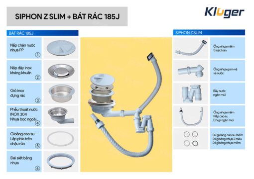 chi tiet Xi phong chau rua bat KLUGER Z SLIM