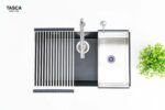 Chậu rửa bát đá NOBINOX TASCA MITO NT761B MI76UB 1 hố - Ảnh 8