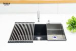 Chậu rửa bát đá NOBINOX TASCA MITO NT761B MI76UB 1 hố - Ảnh 10
