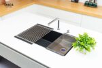 Chậu rửa bát đá NOBINOX TASCA MITO NT761B MI76UB 1 hố - Ảnh 11