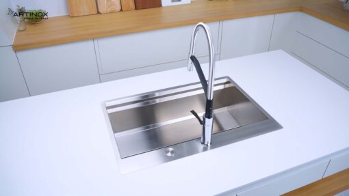 hinh anh thuc te Chau rua bat inox NOBINOX ARTINOX MOSE NA808 00008ALBR70SP 15