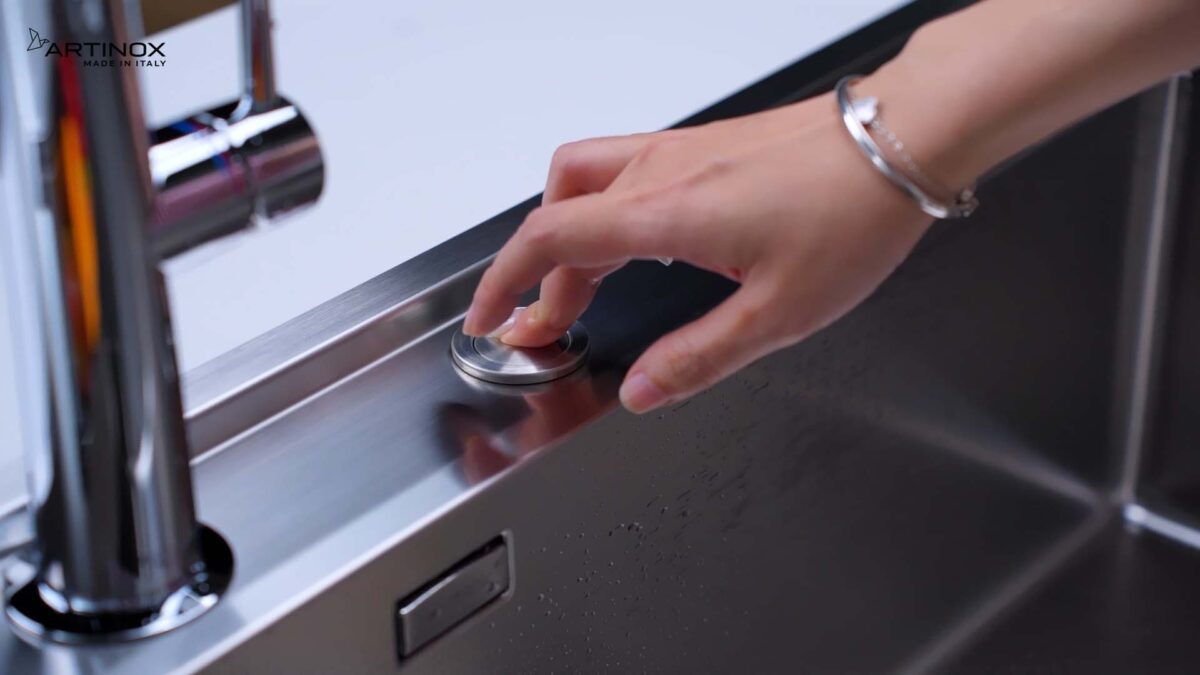 Chậu rửa bát inox NOBINOX ARTINOX NEWGO NA830 00008ALGI81 1 hố - Ảnh 17