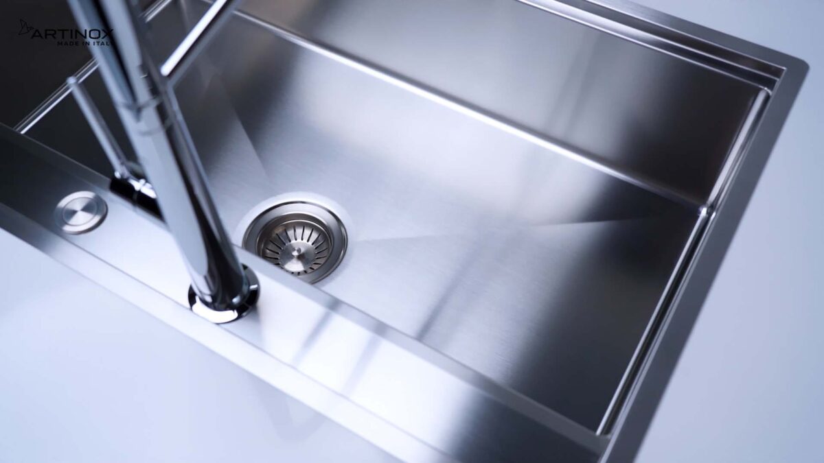 Chậu rửa bát inox NOBINOX ARTINOX NEWGO NA830 00008ALGI81 1 hố - Ảnh 6