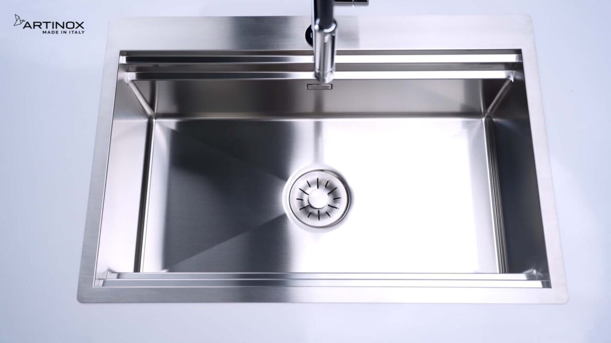 Chậu rửa bát inox NOBINOX ARTINOX TITANIUM NA805T 00008ALPBRI70 1 hố - Ảnh 6
