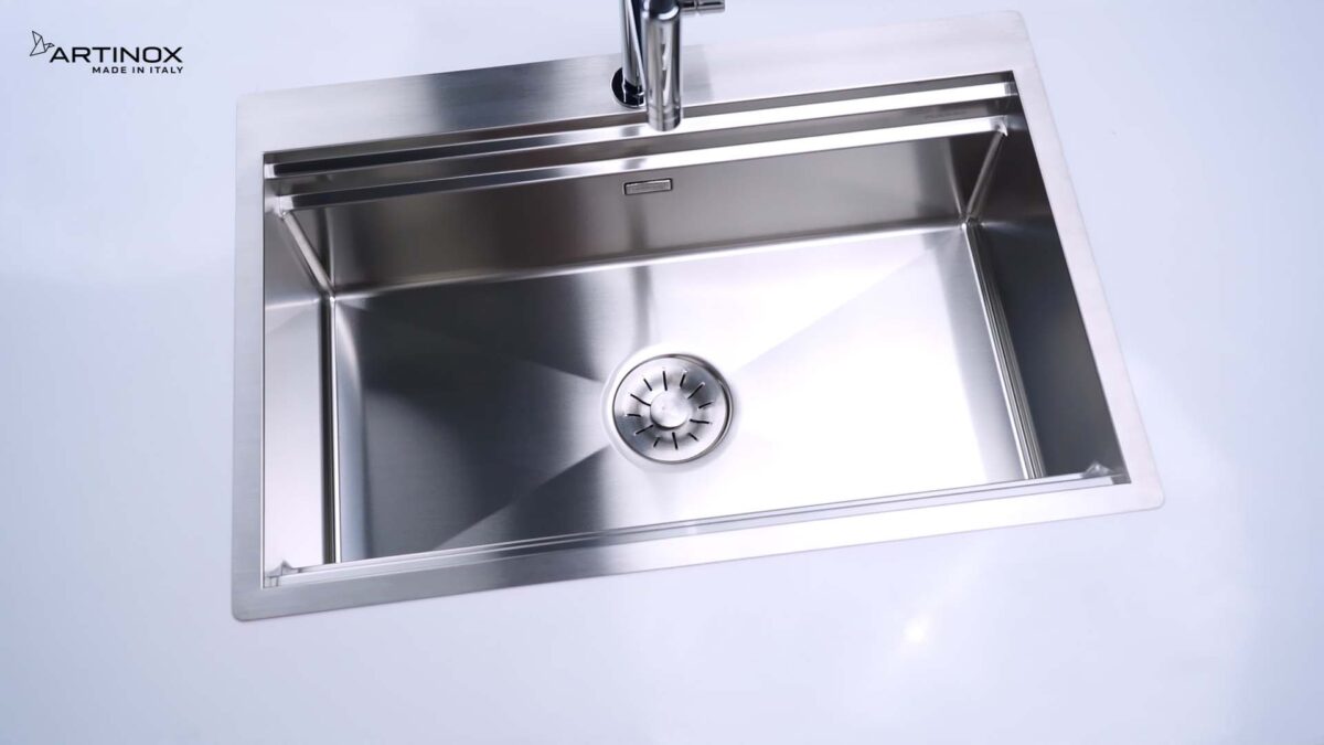 Chậu rửa bát inox NOBINOX ARTINOX TITANIUM NA805T 00008ALPBRI70 1 hố - Ảnh 7